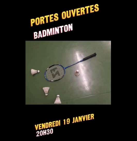  Badminton : soirée découverte le 19 janvier